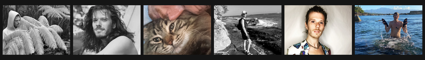 Six archival photographs of Derick